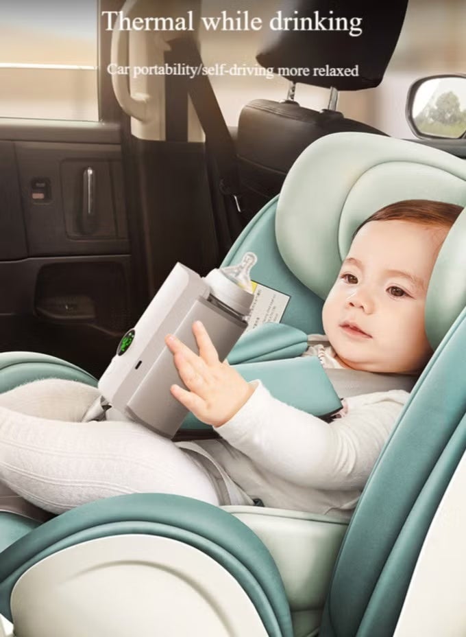 مُسخن زجاجات، عزل للزجاجات الصغيرة، شحن عبر USB، 6 مستويات قابلة للتعديل، مظهر رقمي، حقيبة عازلة مع ميزان حراري - Image 3